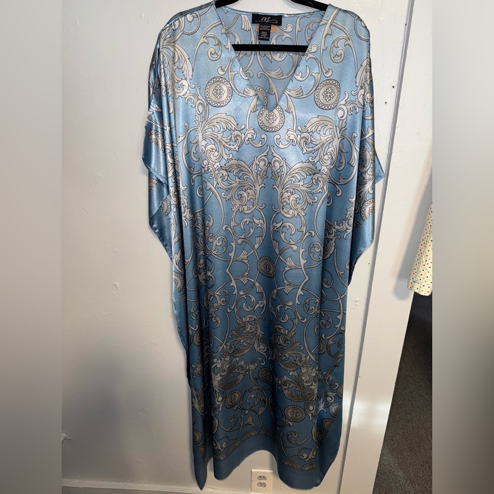 Blue caftan dress